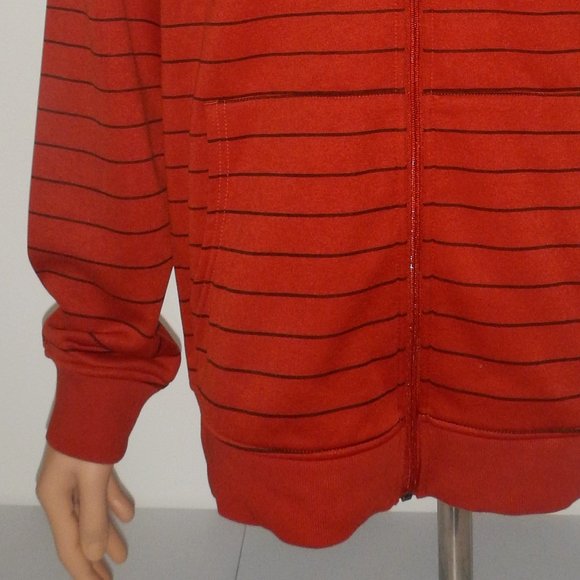 Men's Light to Mid-weight Striped Hooded Jacket - Picture 3 of 5